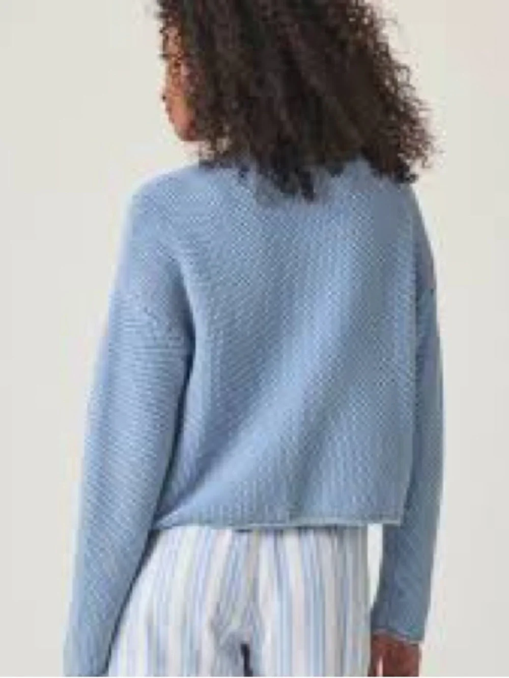 Splendid Roxie-tie front blue sweater